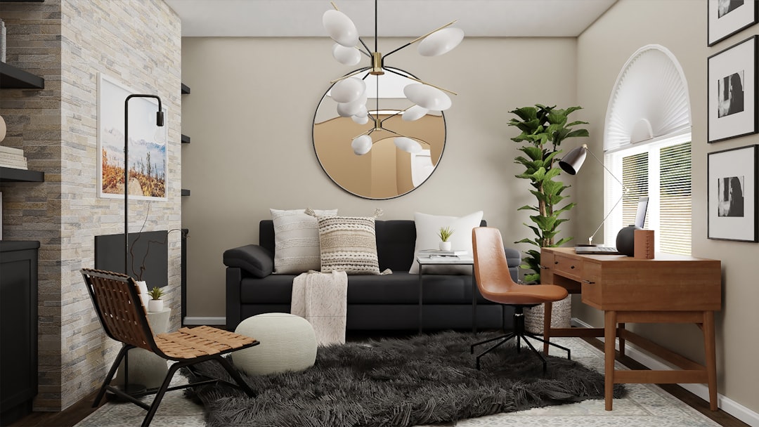 A cozy living room with colorful cushions, unique decor items, and plants that reflect personal style.